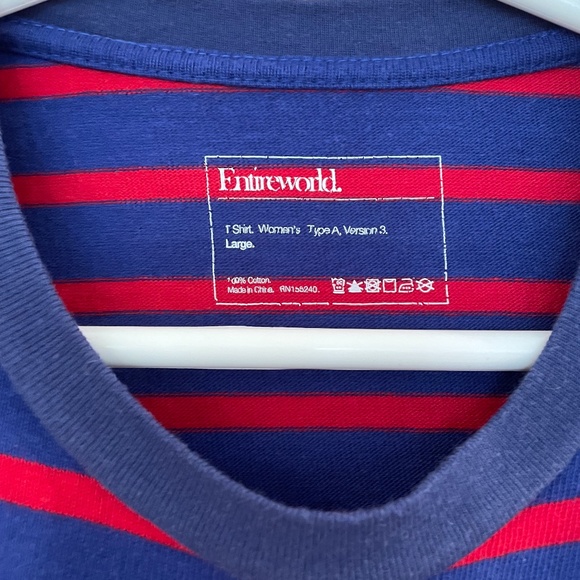 Entireworld Striped T-shirt - Size L - Picture 2 of 3